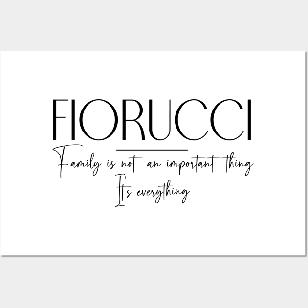 Fiorucci Family, Fiorucci Name, Fiorucci Middle Name Wall Art by Rashmicheal